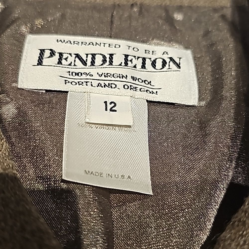 Pendleton all wool button front jacket size 12 - Picture 5 of 9